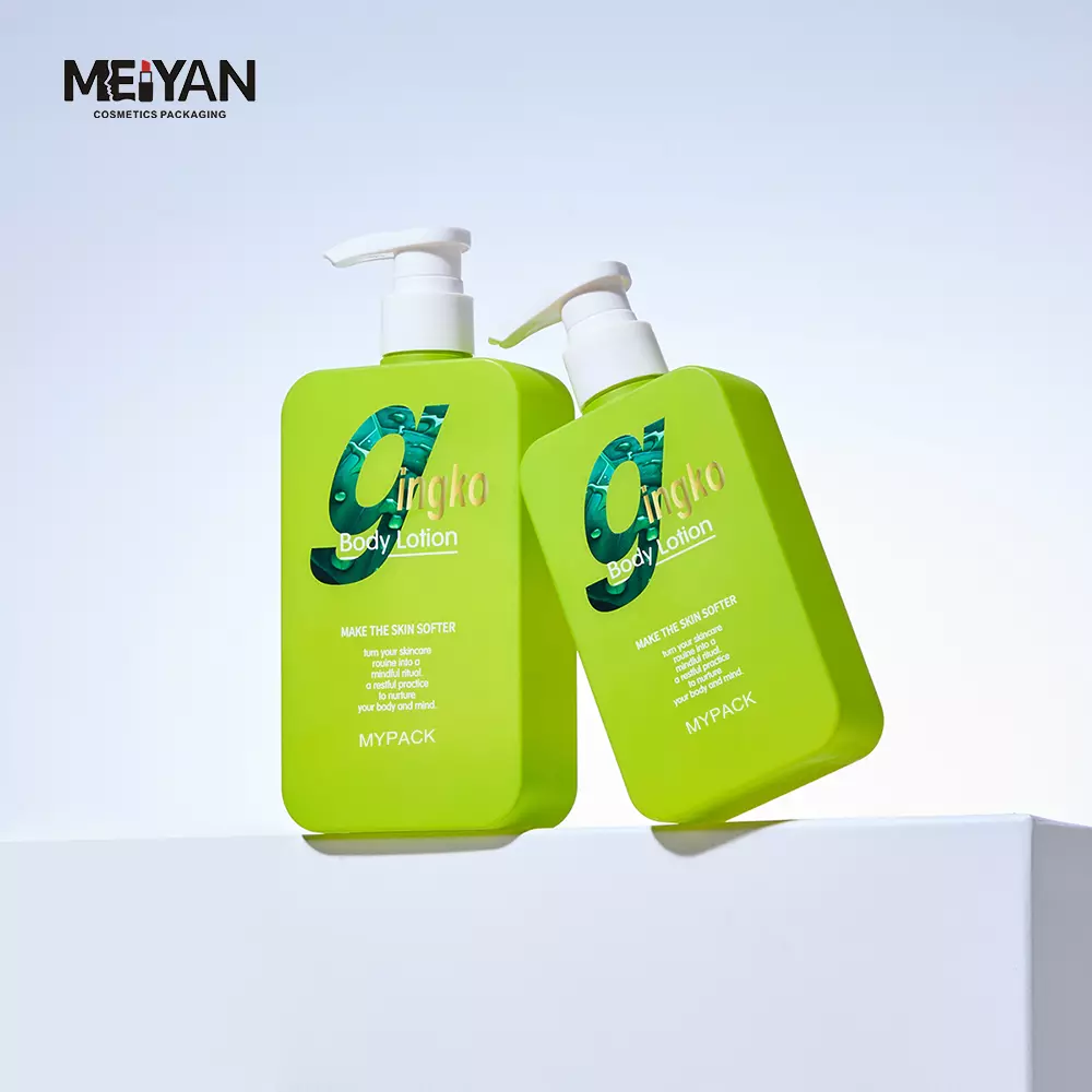 MY PACK green luxury hair care пенящееся мыло в бутылочках-помпах 350 мл и 300 мл квадратные пластиковые бутылки для шампуня и кондиционера