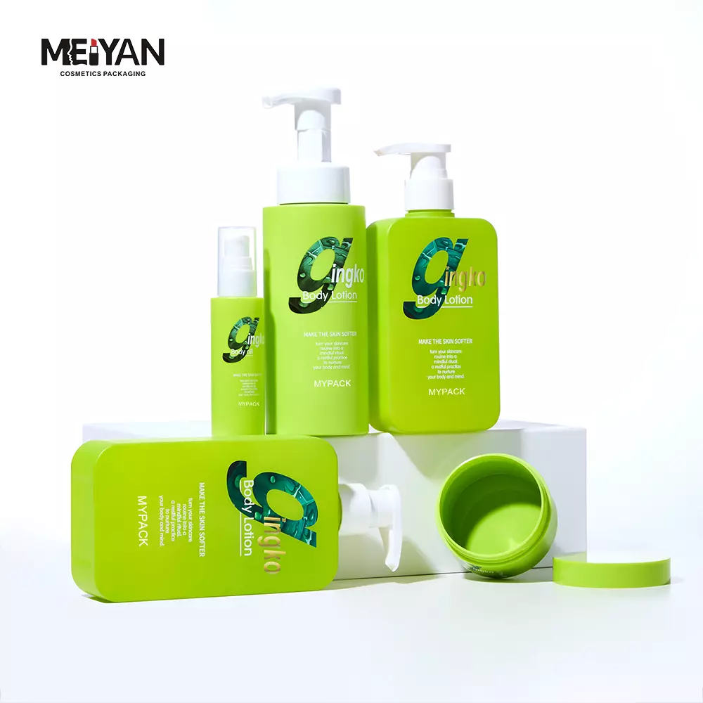 MY PACK green luxury hair care пенящееся мыло в бутылочках-помпах 350 мл и 300 мл квадратные пластиковые бутылки для шампуня и кондиционера