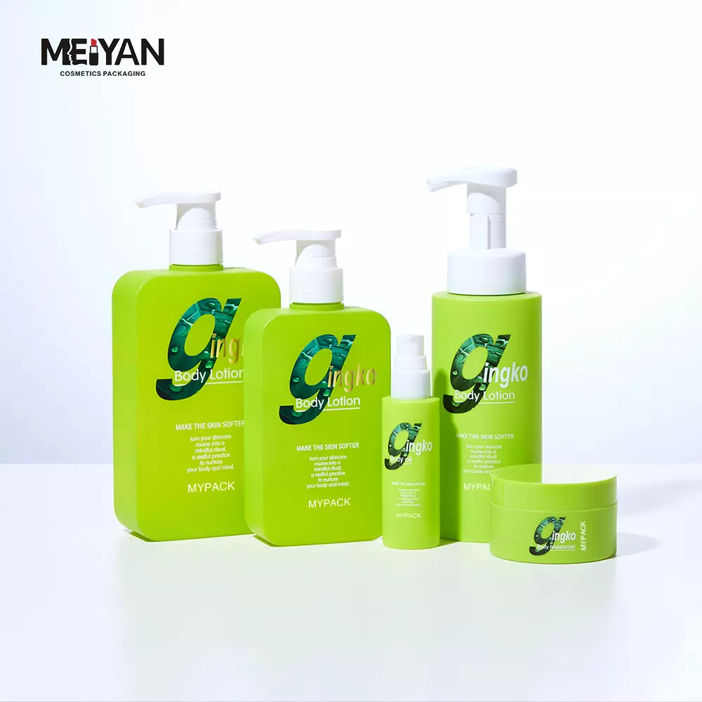 MY PACK green luxury hair care пенящееся мыло в бутылочках-помпах 350 мл и 300 мл квадратные пластиковые бутылки для шампуня и кондиционера